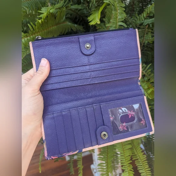 Anuschka Tropical Toucan Clutch Wallet Checkbook - Picture 2 of 5